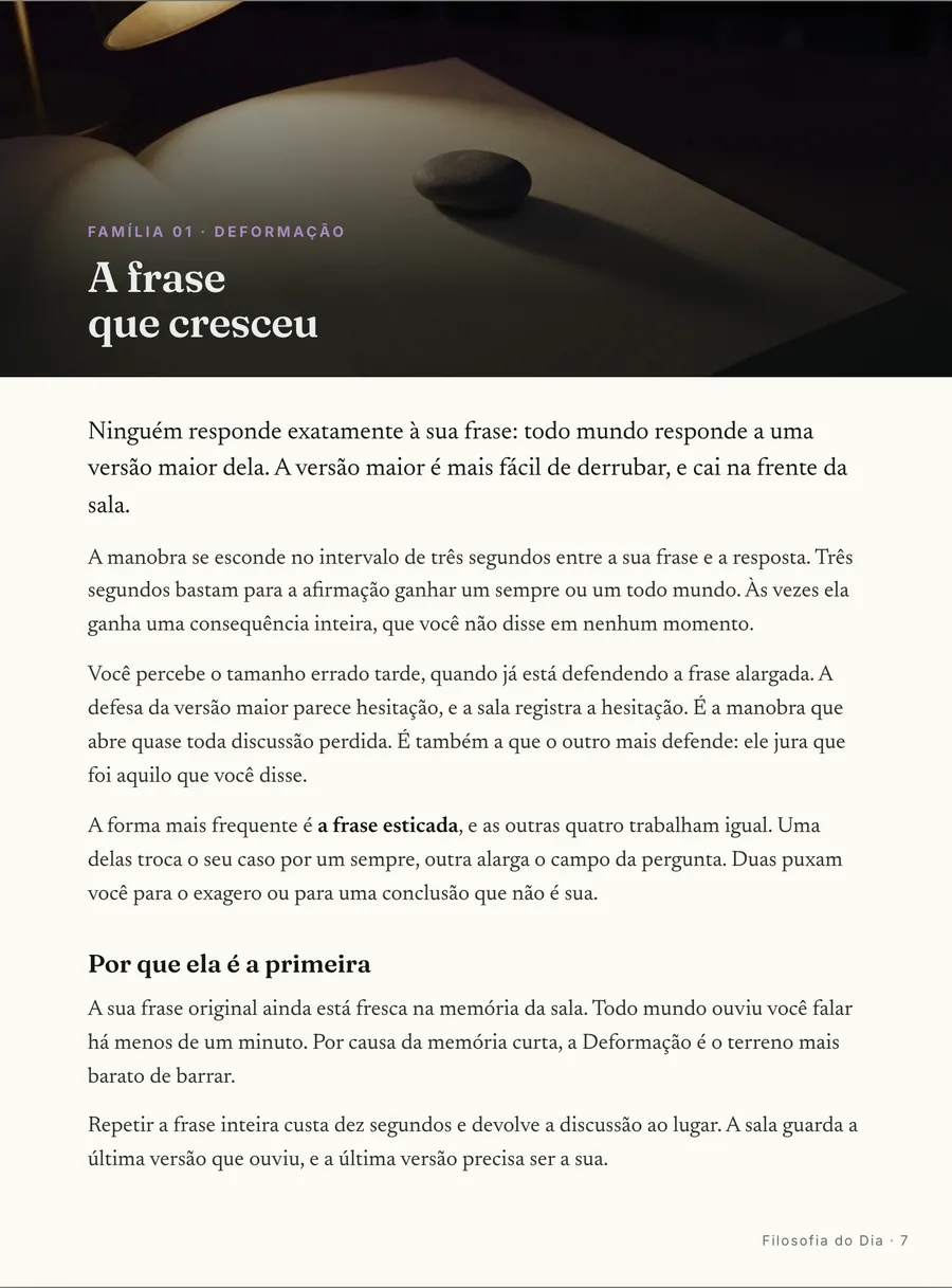 Página real do guia: Abertura de família